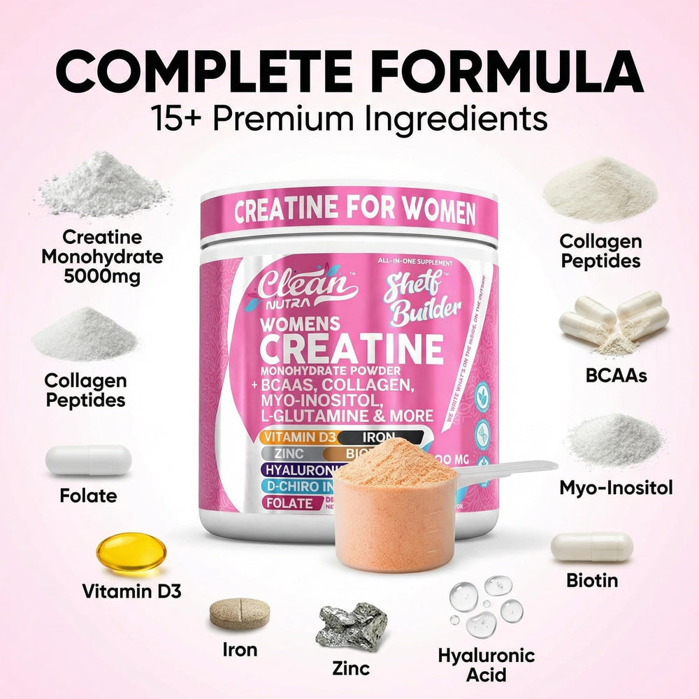Clean Nutraceuticals myo-inositol and d-chiro-inositol bottle for balance support.