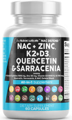 Clean Nutraceuticals NAC Defend bottle pour shows a convenient two-capsule daily serving