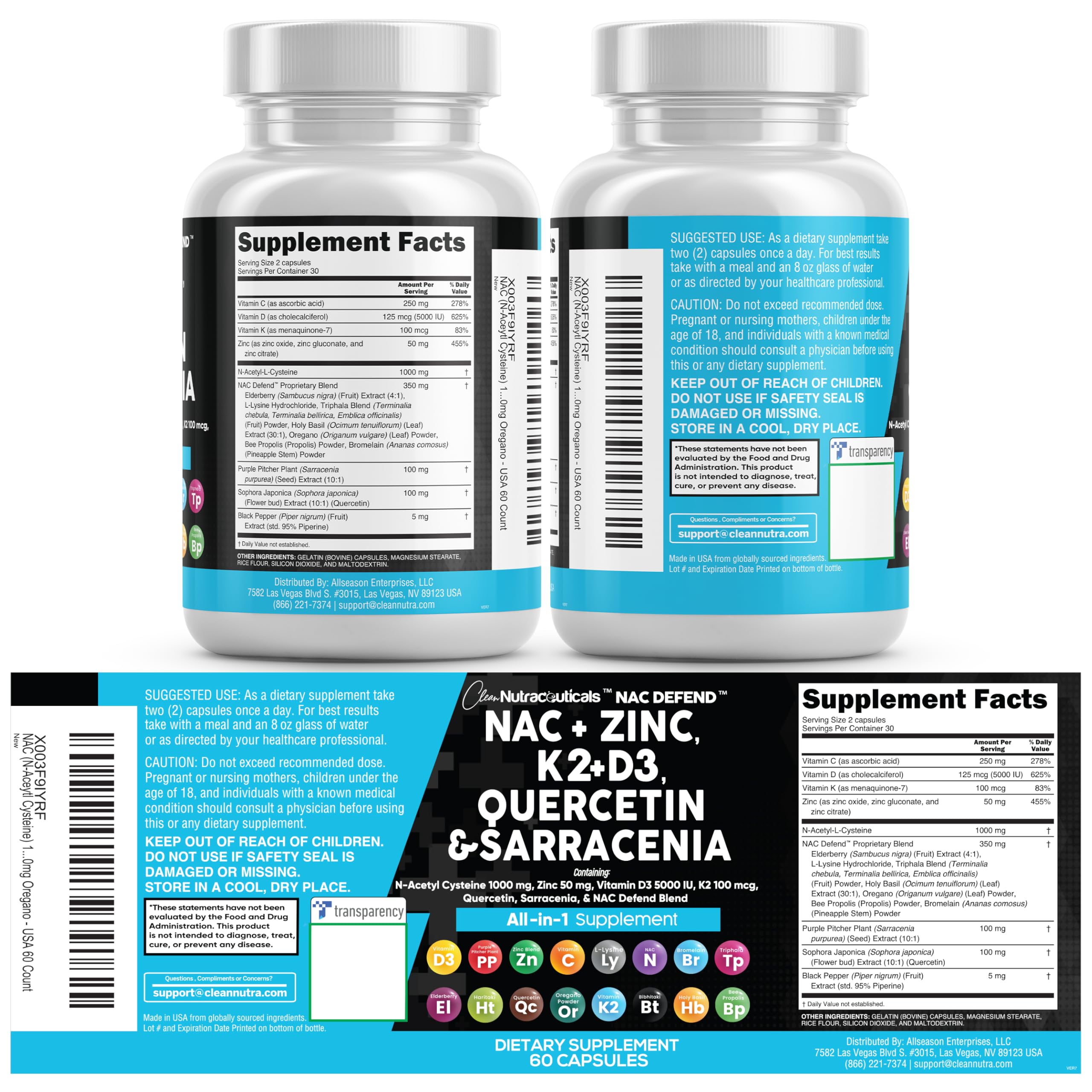Clean Nutraceuticals NAC Defend front packaging promotes inclusivity for women and men