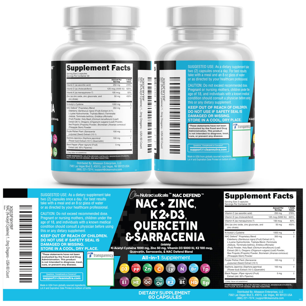 Clean Nutraceuticals NAC Defend front packaging promotes inclusivity for women and men