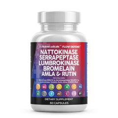 Clean Nutraceuticals nattokinase bottle highlights the enzyme blend for daily wellness.