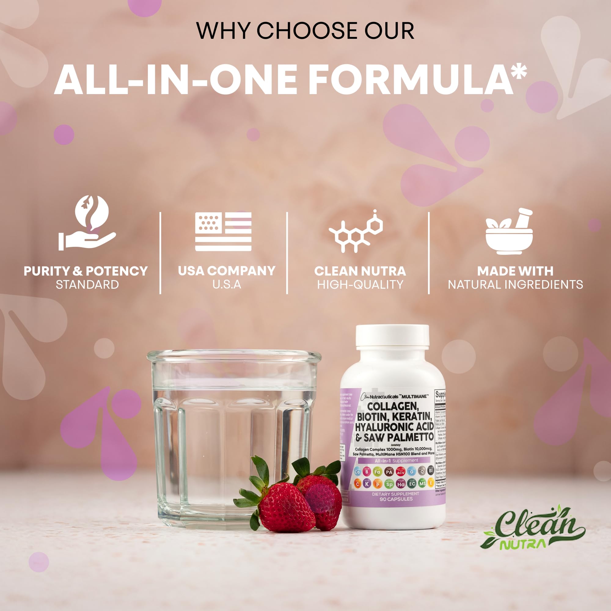 Clean Nutraceuticals pack of two 90-count bottles.