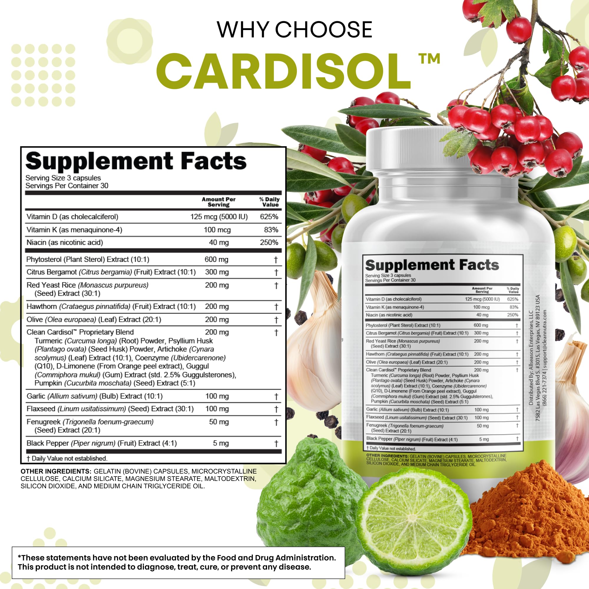 Clean Nutraceuticals plant sterols for heart-friendly daily nutrition