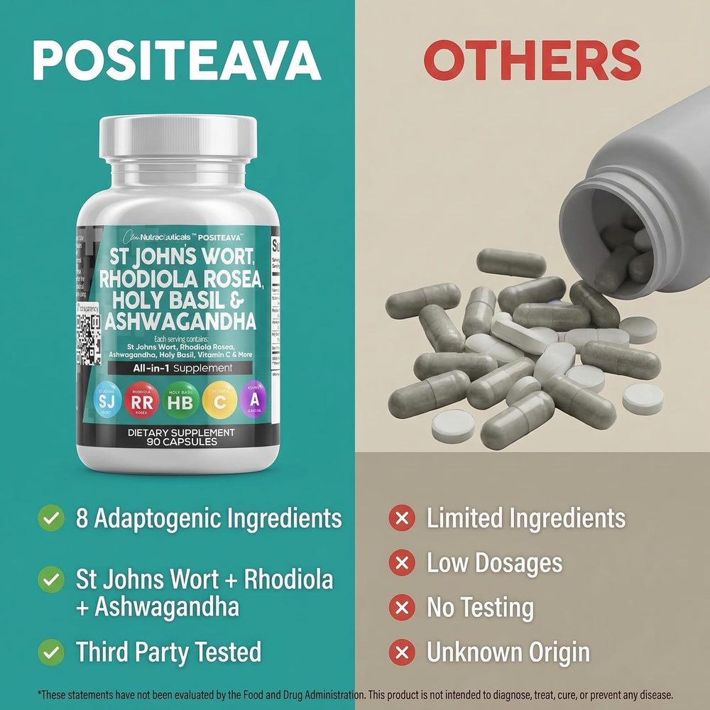 Clean Nutraceuticals Positeava Vitamin C & Black Pepper bottle signals enhanced absorption.