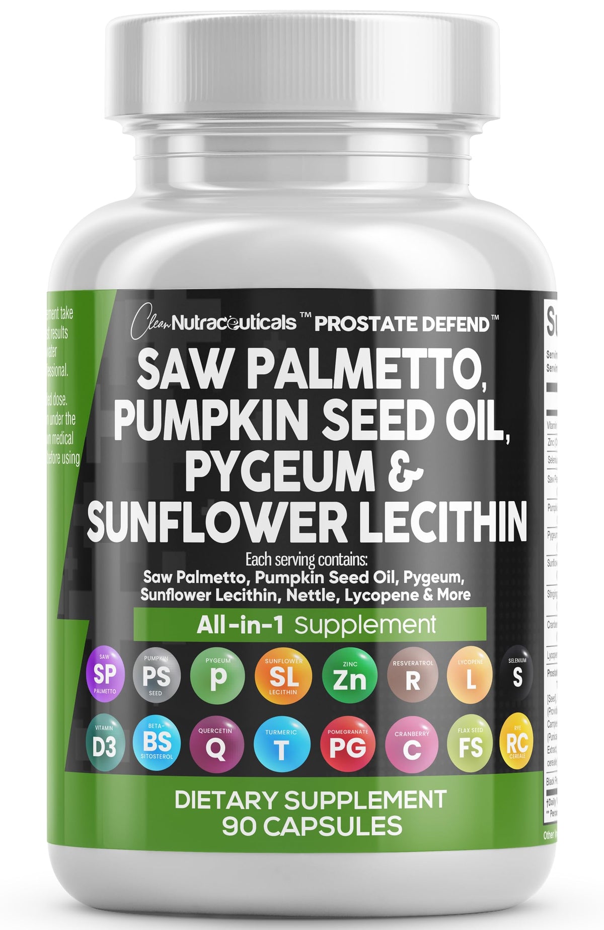 Clean Nutraceuticals Prostate Defend bottle with capsules for daily use