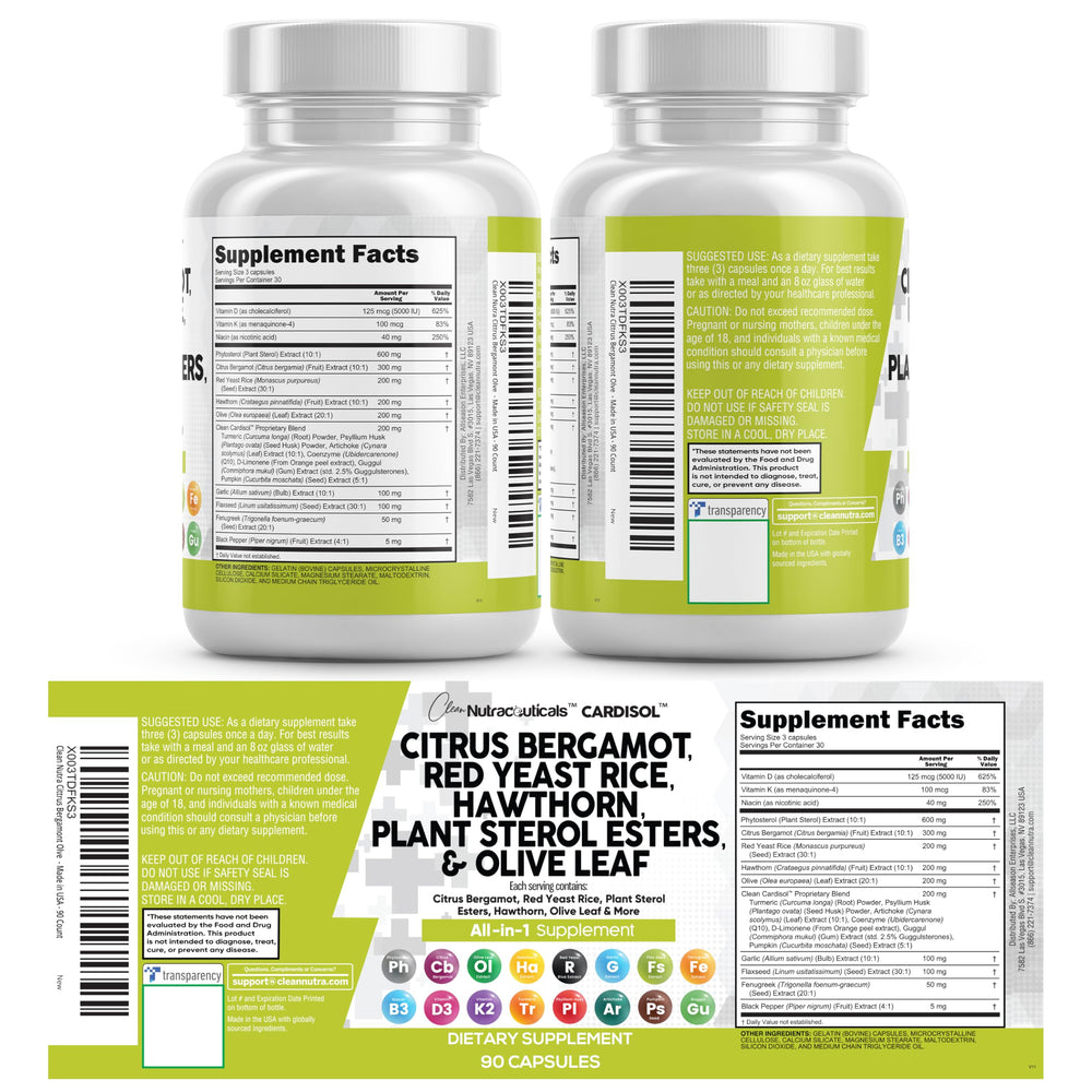 Clean Nutraceuticals quality assurance seal on product packaging