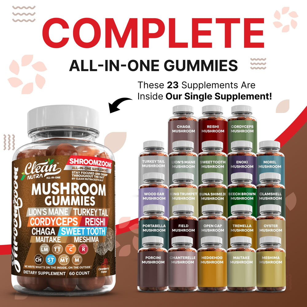 Clean Nutraceuticals Reishi gummies offer relaxation cues and immune-friendly support.