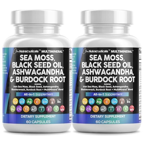 Clean Nutraceuticals sea moss bottle highlighting daily wellness potential