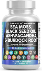 Clean Nutraceuticals sea moss bottle for daily natural wellness and sea minerals.