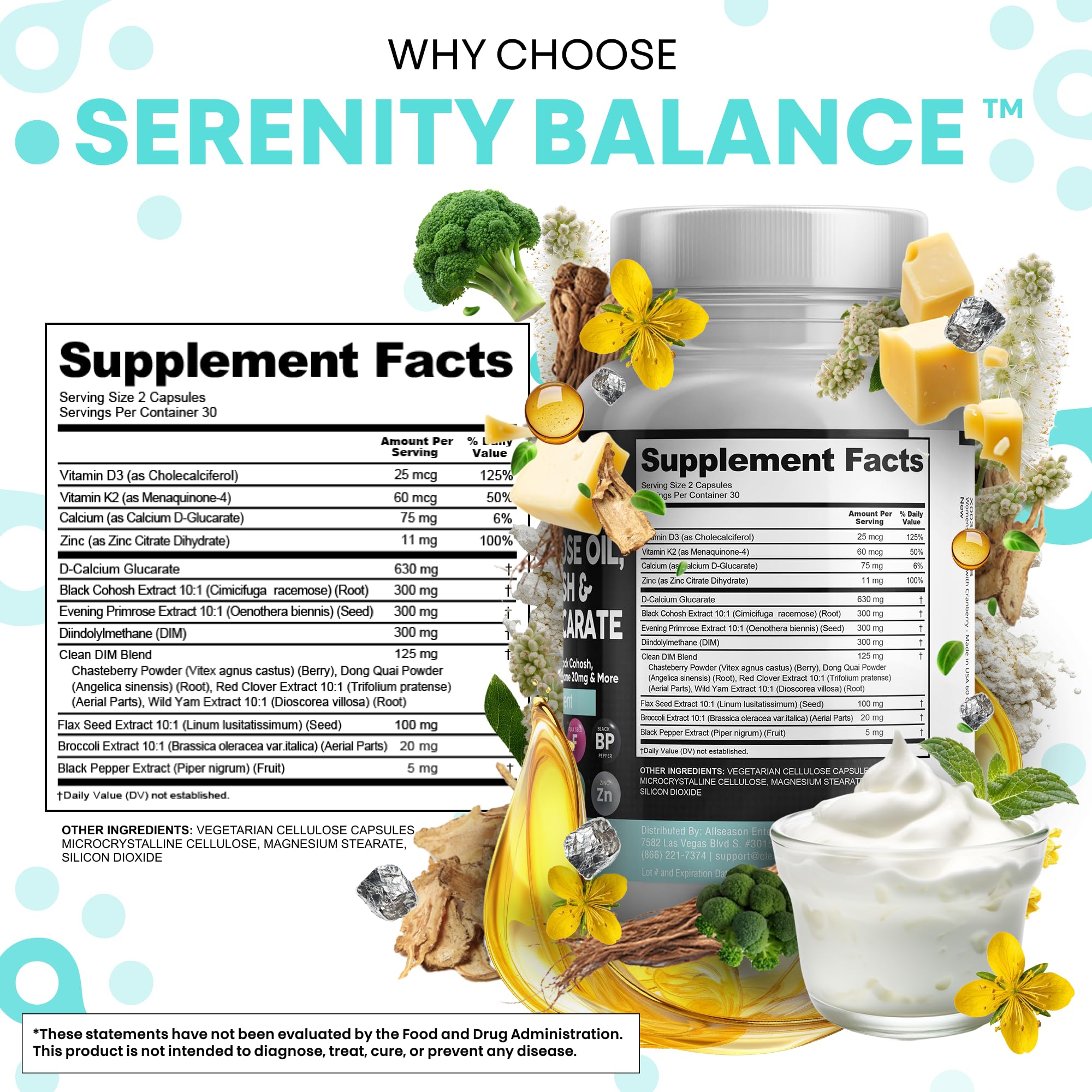 Dong Quai powder component with other herbs in Serenti Balance