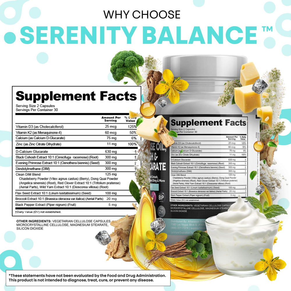 Dong Quai powder component with other herbs in Serenti Balance