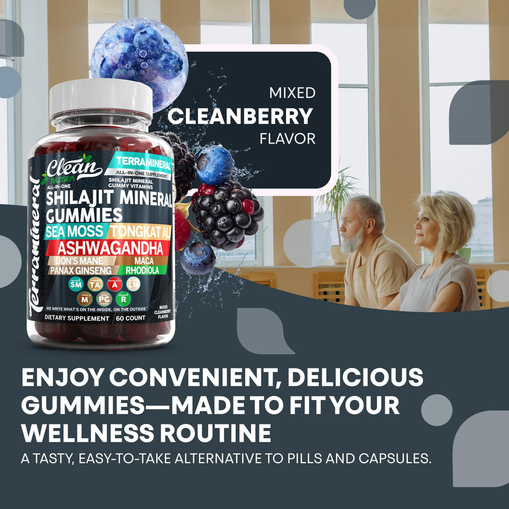 Clean Nutraceuticals Terramineral Panax Ginseng Gummies bottle resilience