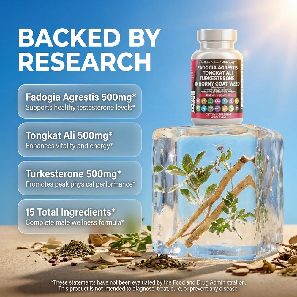 Clean Nutraceuticals tongkat ali and turkesterone capsules closeup for easy dosing.