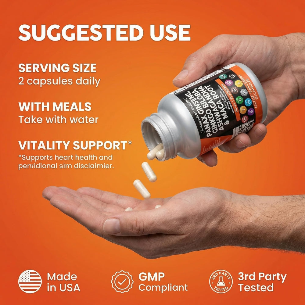 Clean Nutraceuticals Tribulus Tongkat Horny Goat Weed capsules support activity-friendly focus
