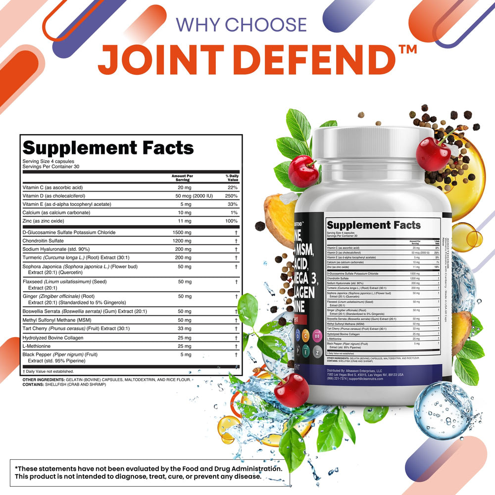Turmeric curcumin visual with Joint Defend for flexibility support