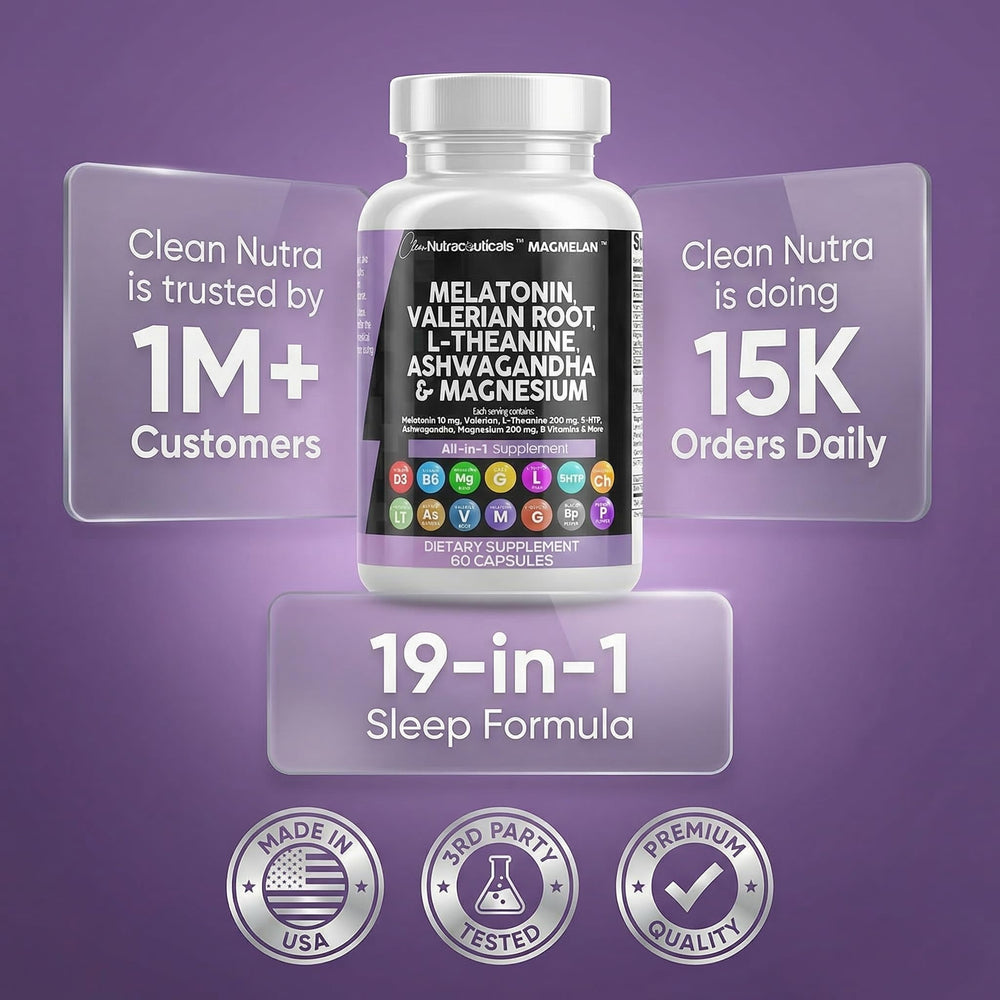 Clean Nutraceuticals Capsule close-up shows two-capsule daily dose