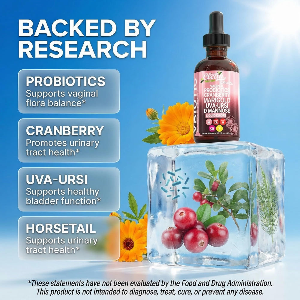 Cranberry ingredient detail from Clean Nutraceuticals VBiotic highlighting natural support.