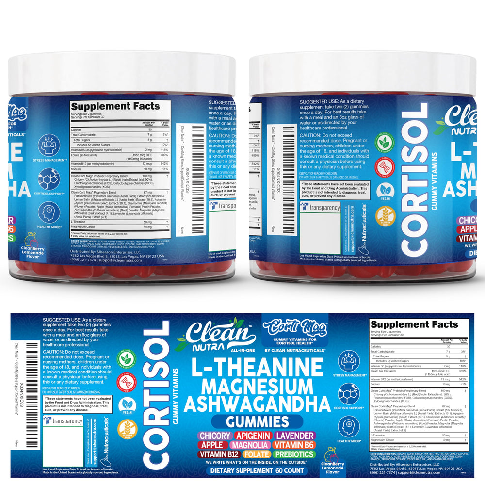 Clean Nutraceuticals Vegan Pectin-Based Gummies box showing plant-based sleep support