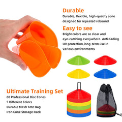 Clean Pioneer UV-protected cones offer high visibility during outdoor drills
