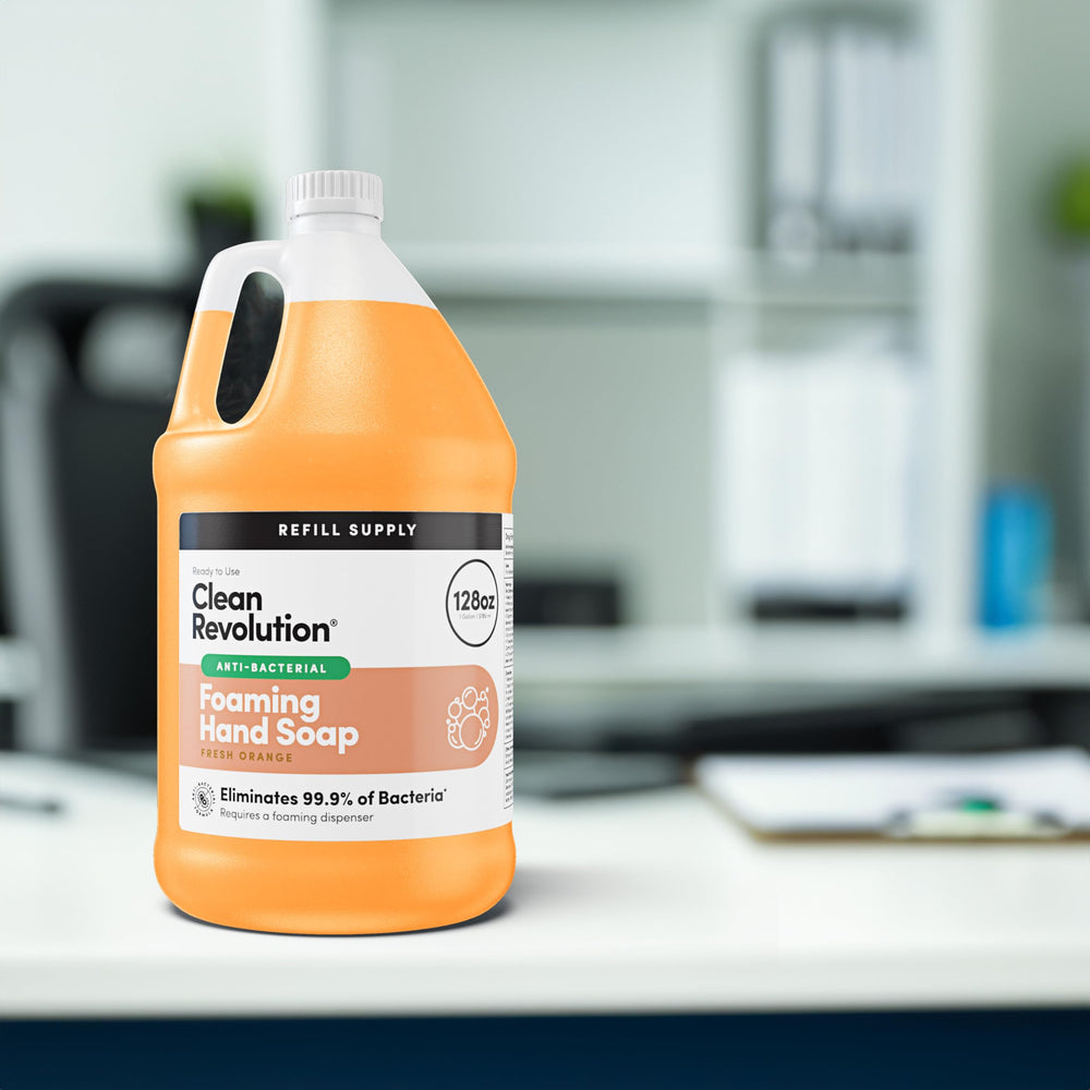 128 oz gallon refill demonstrating waste-reducing bulk packaging