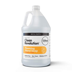 Clean Revolution refill front view shows ready-to-use formula with gluten-free Dreamy Citrus aroma.