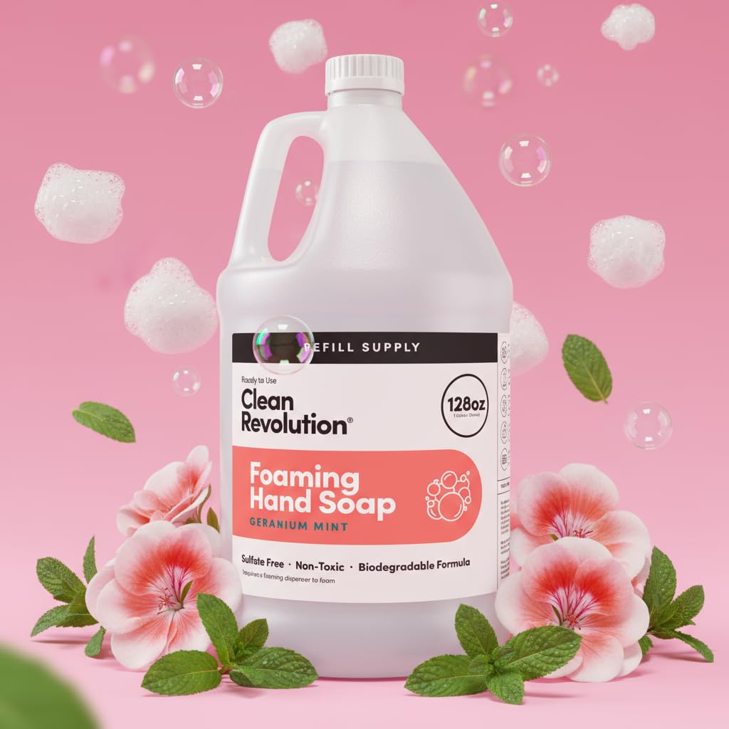 Clean Revolution gluten-free hand soap suitable for sensitive skin.