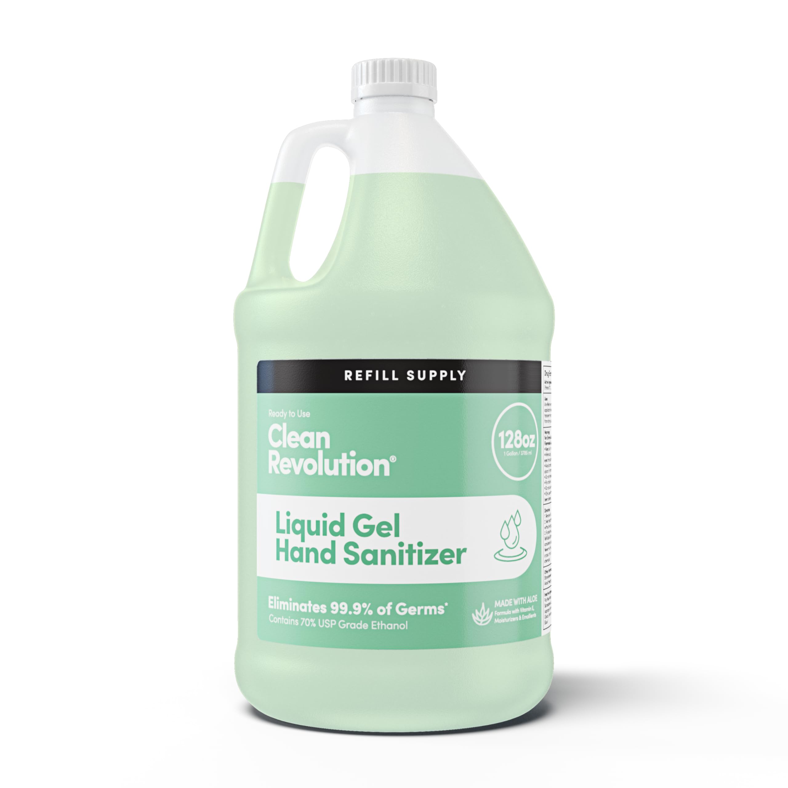 Clean Revolution refill container shown for easy, waste-reducing refills.