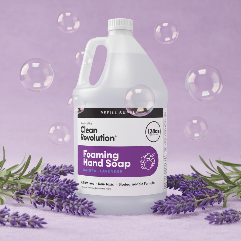 Clean Revolution moisturizing foam leaves hands soft without drying.
