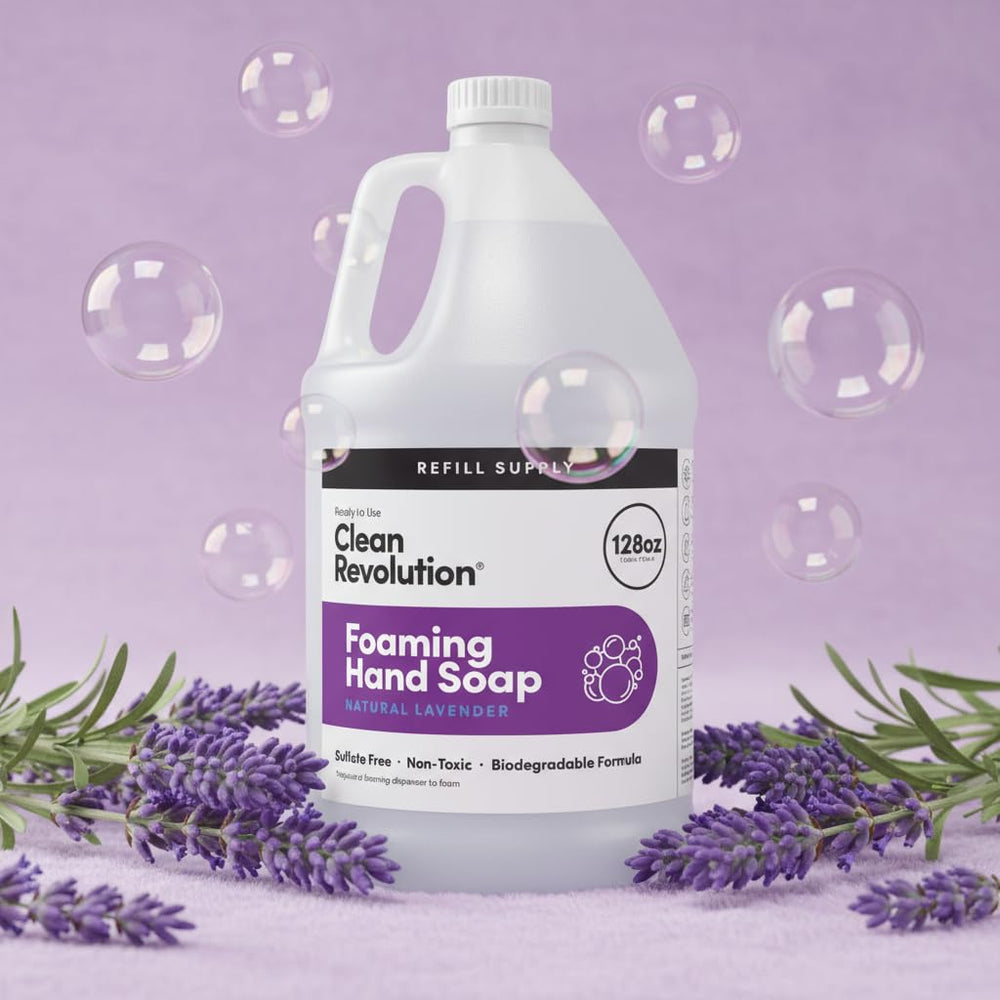 Clean Revolution moisturizing foam leaves hands soft without drying.