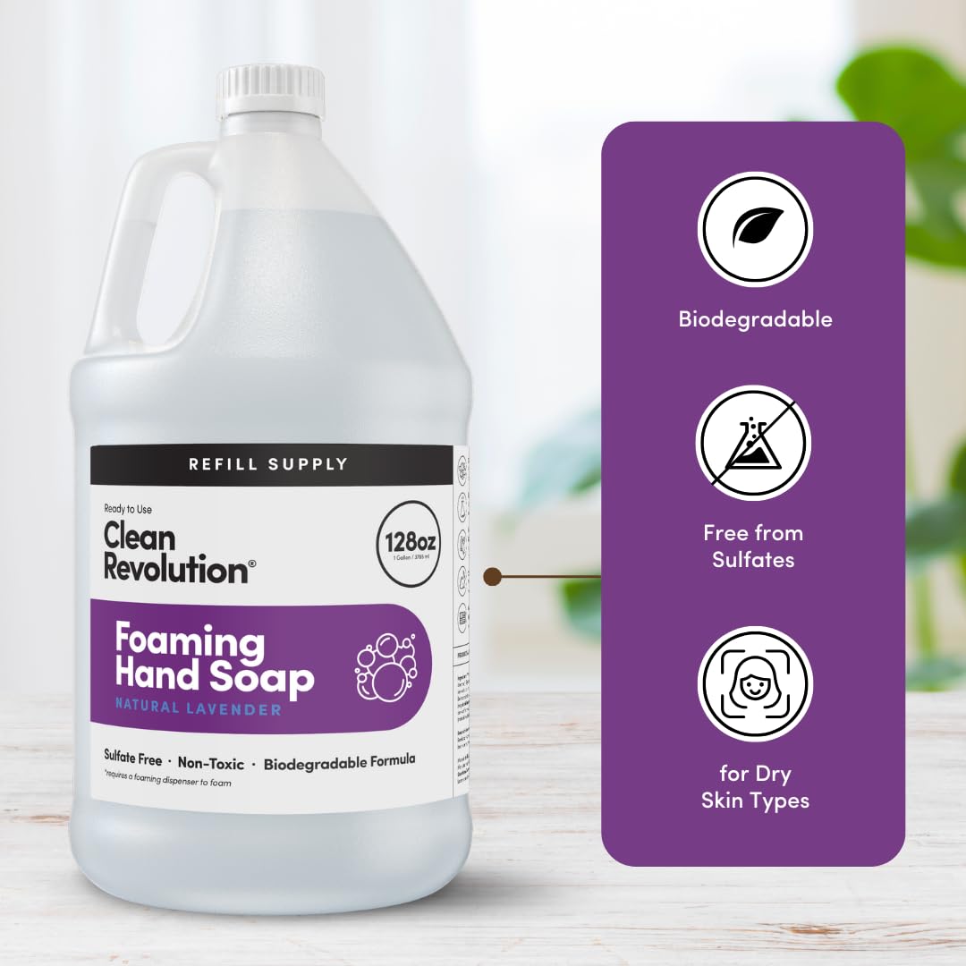 Clean Revolution natural lavender fragrance delivers a fresh, herbaceous scent.