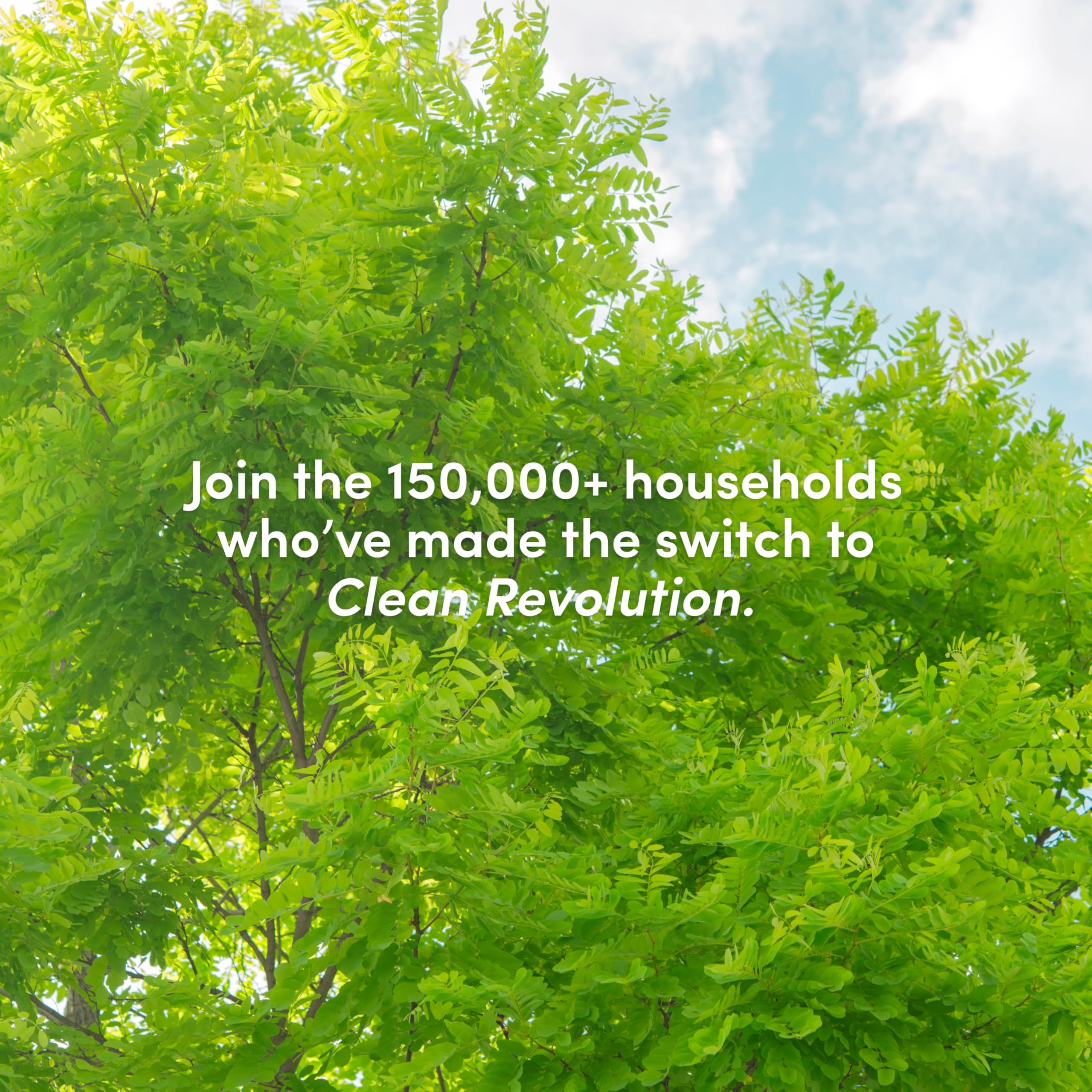 Clean Revolution recyclable packaging supports sustainable disposal.