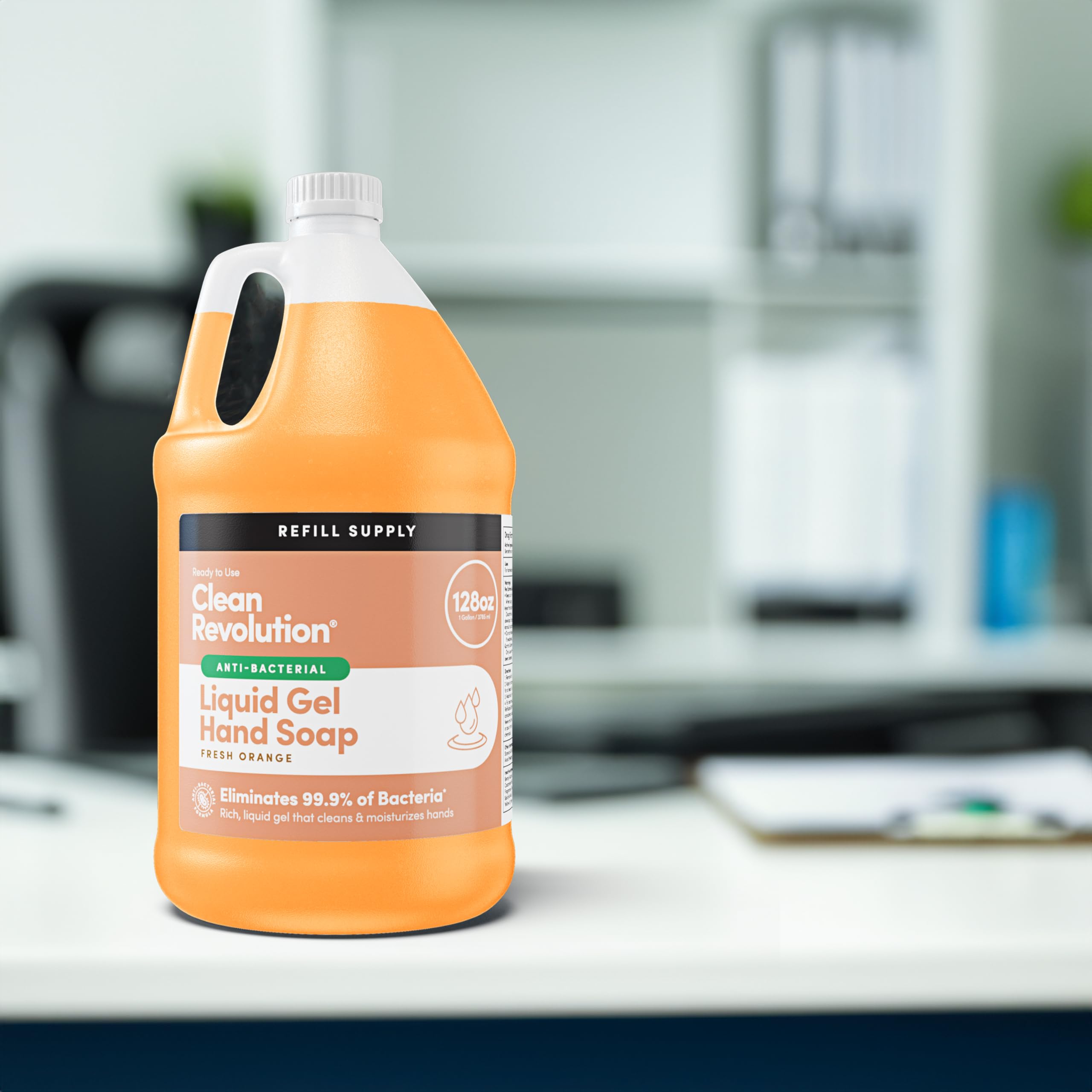 Creamy lather from Clean Revolution antibacterial gel on hands.