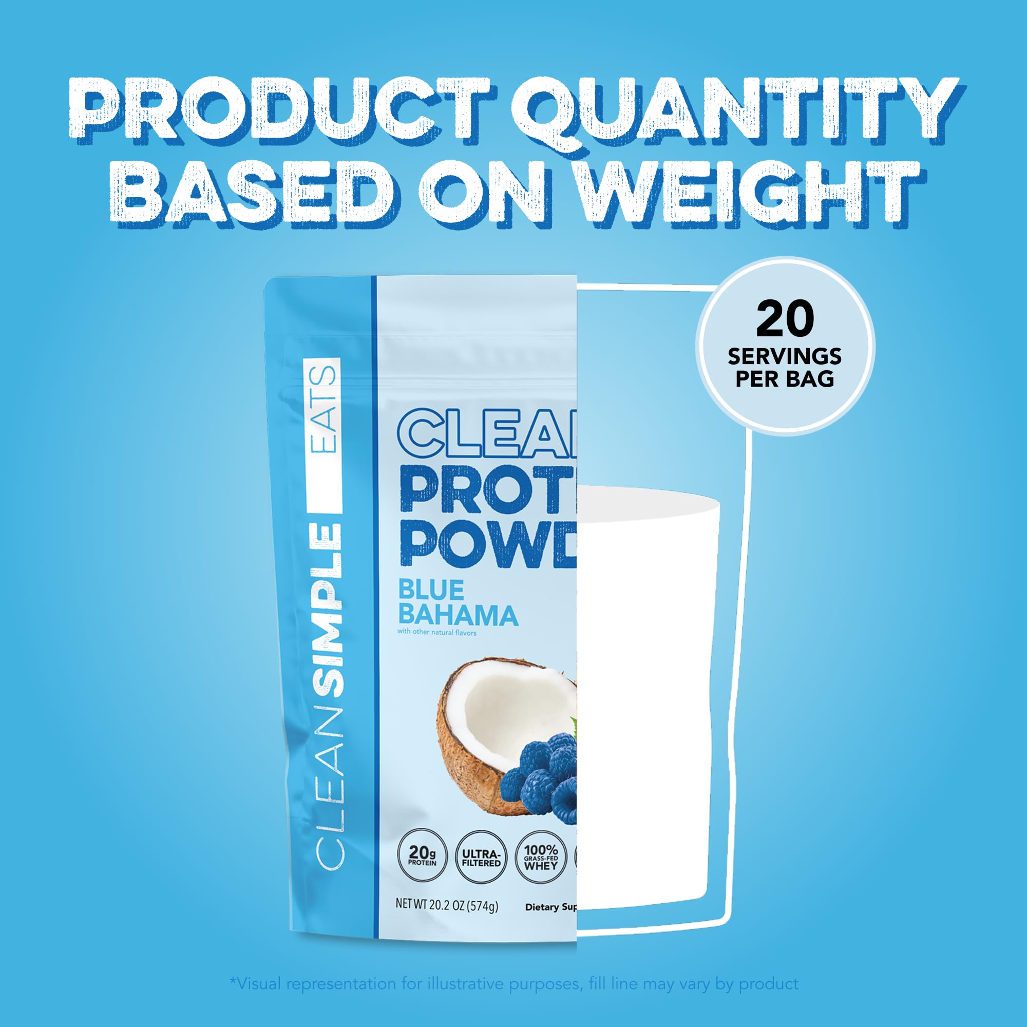 Clean Simple Eats Clear Protein Blue Bahama post-workout hydration option