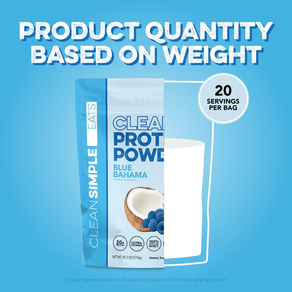Clean Simple Eats Clear Protein Blue Bahama post-workout hydration option