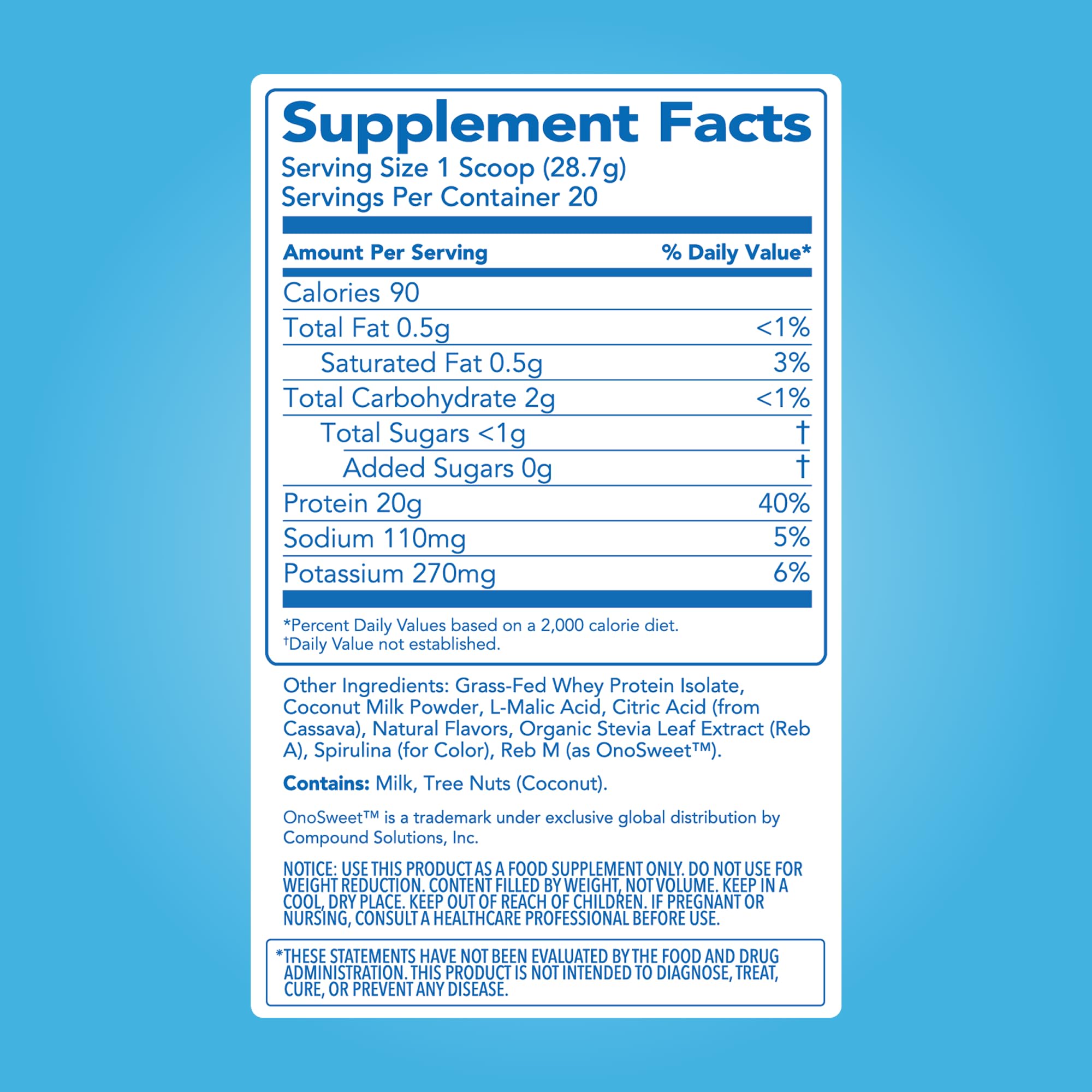 Clean Simple Eats Clear Protein Blue Bahama shaker on the go for easy mixing