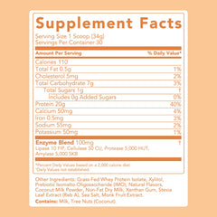 Clean Simple Eats whey coconut cream shake glass, smooth post-workout drink
