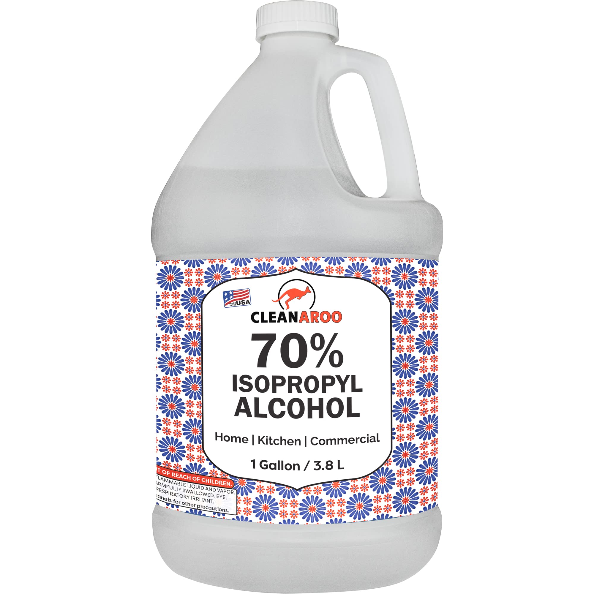 Cleanaroo Isopropyl Alcohol 70% bottle front showing clear solvent and labeling