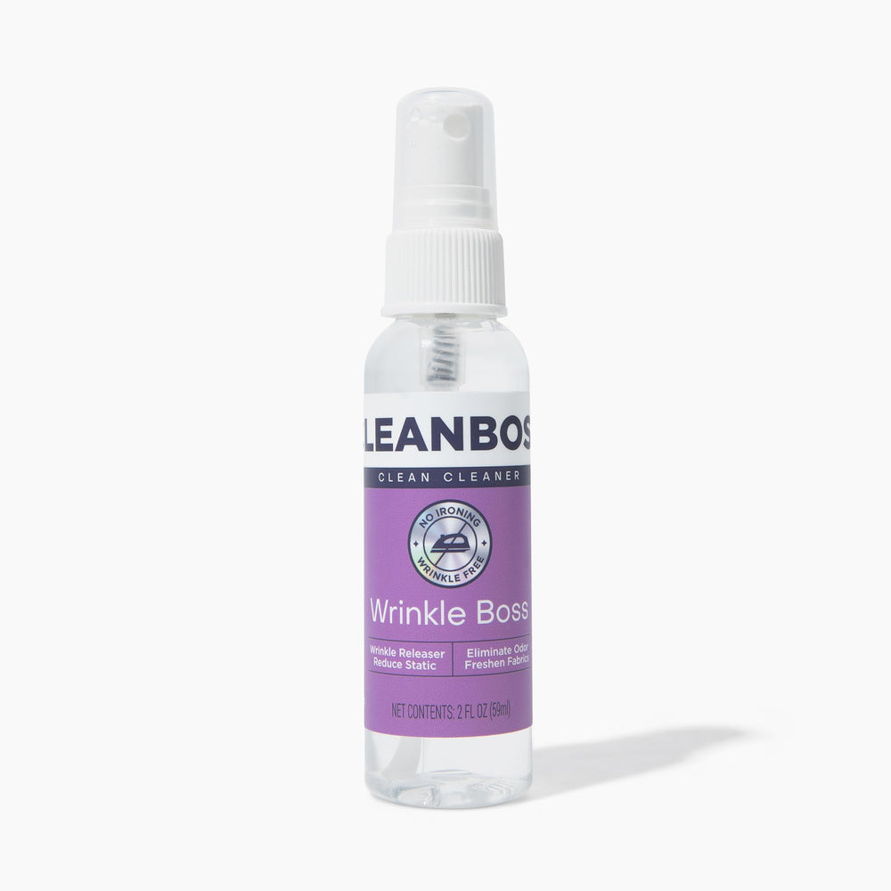 Two-bottle CleanBoss set with mini travel size for packing