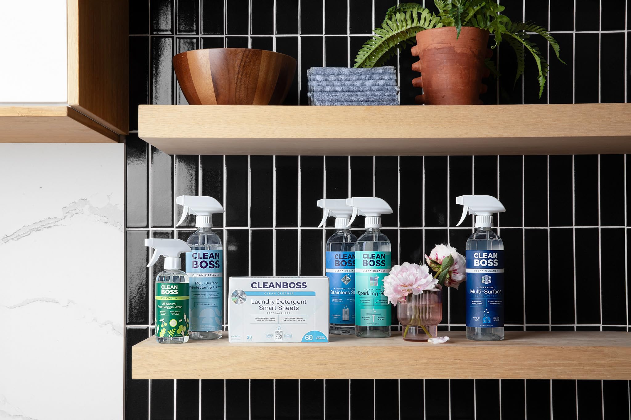 CleanBoss is free from harsh chemicals and added dyes, for safer laundry.