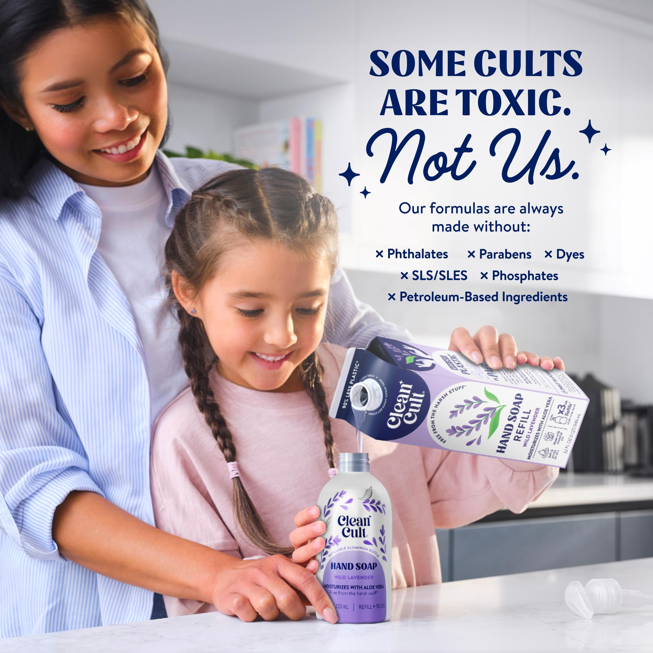CleanCult Lavender blend soothes dry skin after handwashing