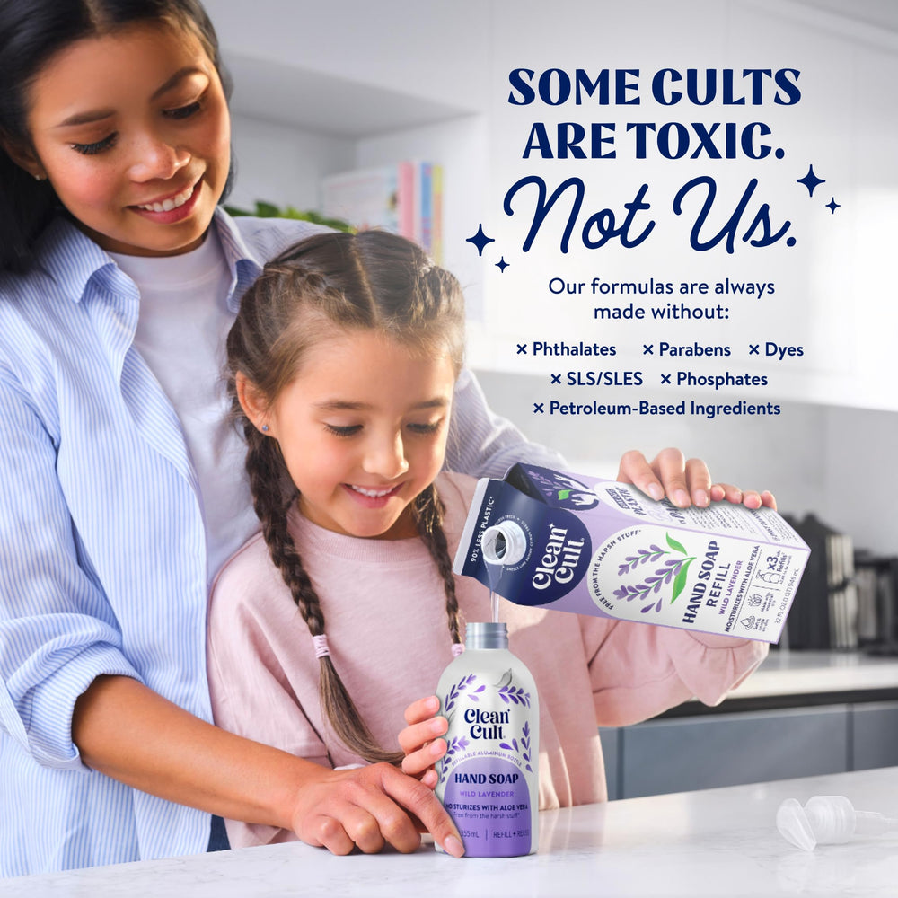 CleanCult Lavender blend soothes dry skin after handwashing