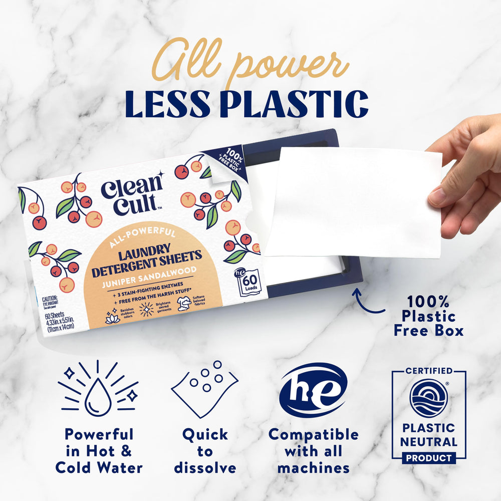 Front view of Cleancult box highlighting its packaging design.