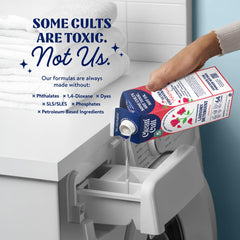 Cleancult Rose Petal scent delivers a fresh laundry aroma.