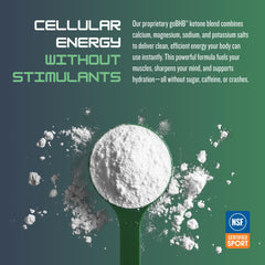CleanForm Nutrition goBHB electrolyte solution in glass supports training hydration.