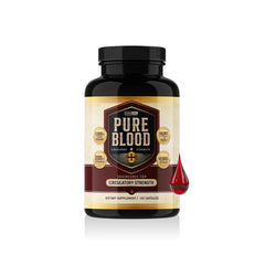 CleanForm Pure Blood bottle front view highlighting circulatory support formula
