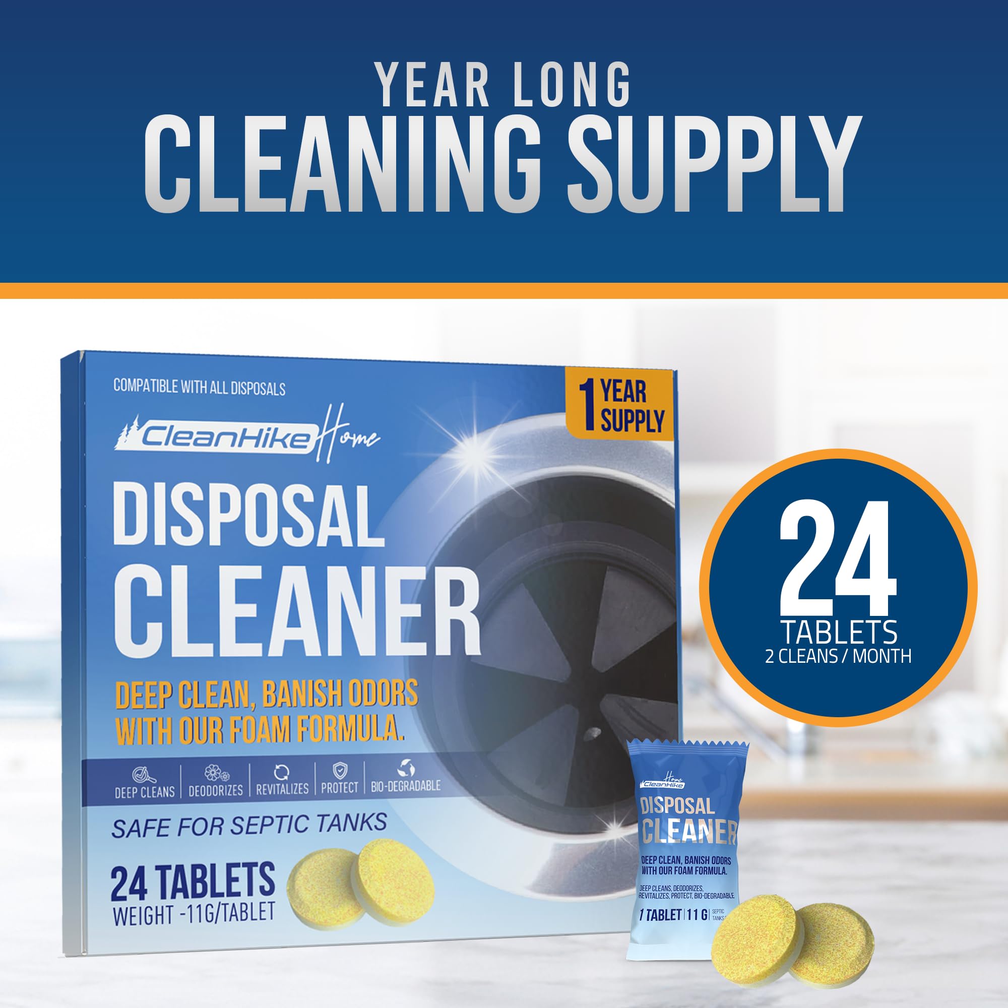CleanHike septic tank safe label for septic system compatibility
