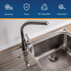 CleanHike universal compatibility icons indicate use with many disposals