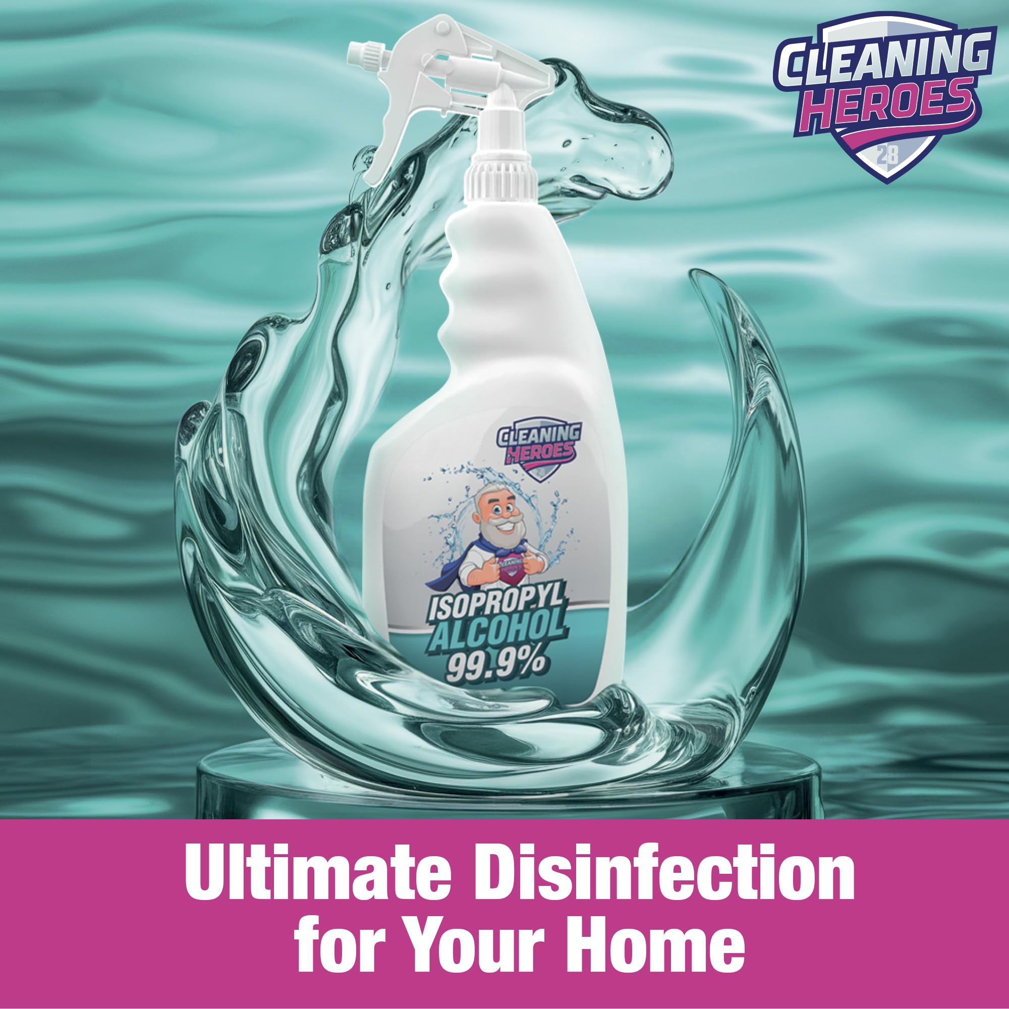 Cleaning Heroes 99% IPA supports minor wound care and surface disinfection