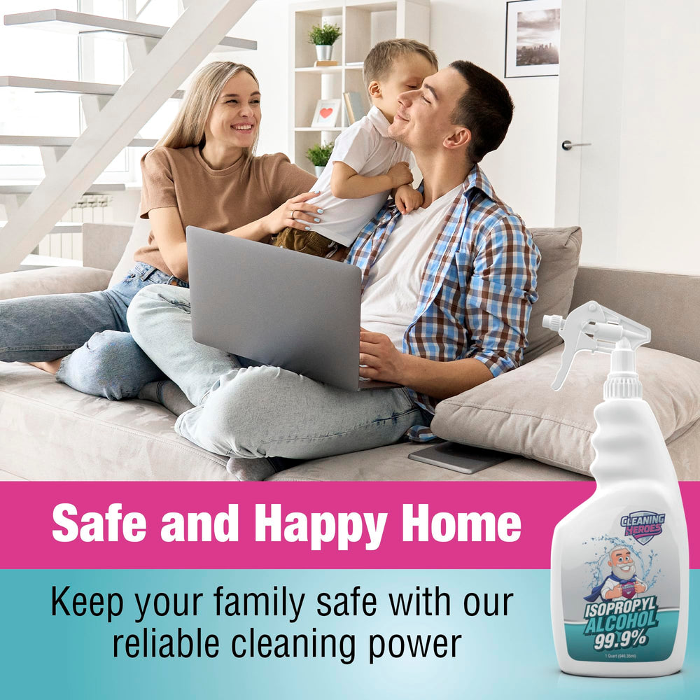 Cleaning Heroes spray bottle for household cleaning and sanitization tasks