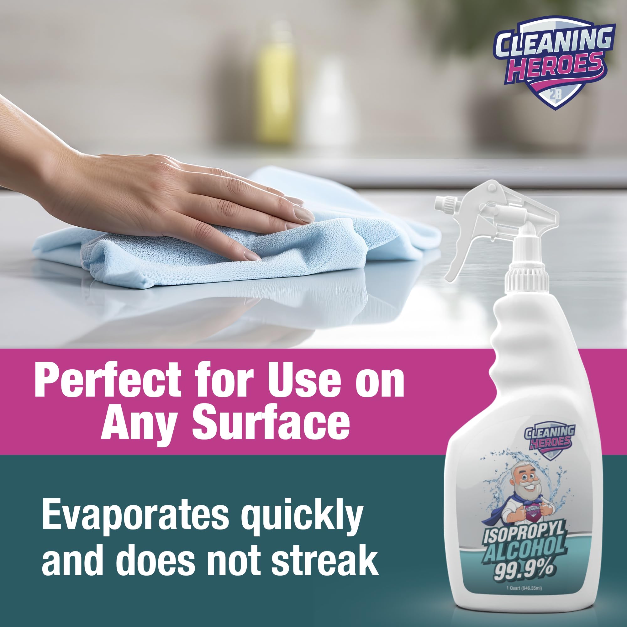 Cleaning Heroes versatile spray for stains, surfaces, and everyday cleaning